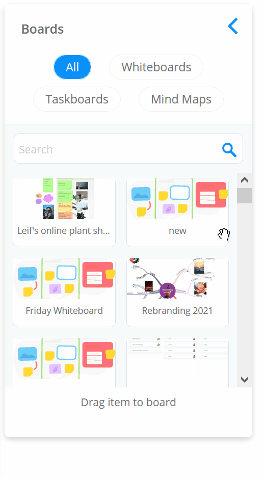 Adding board shorts to whiteboards in Ayoa